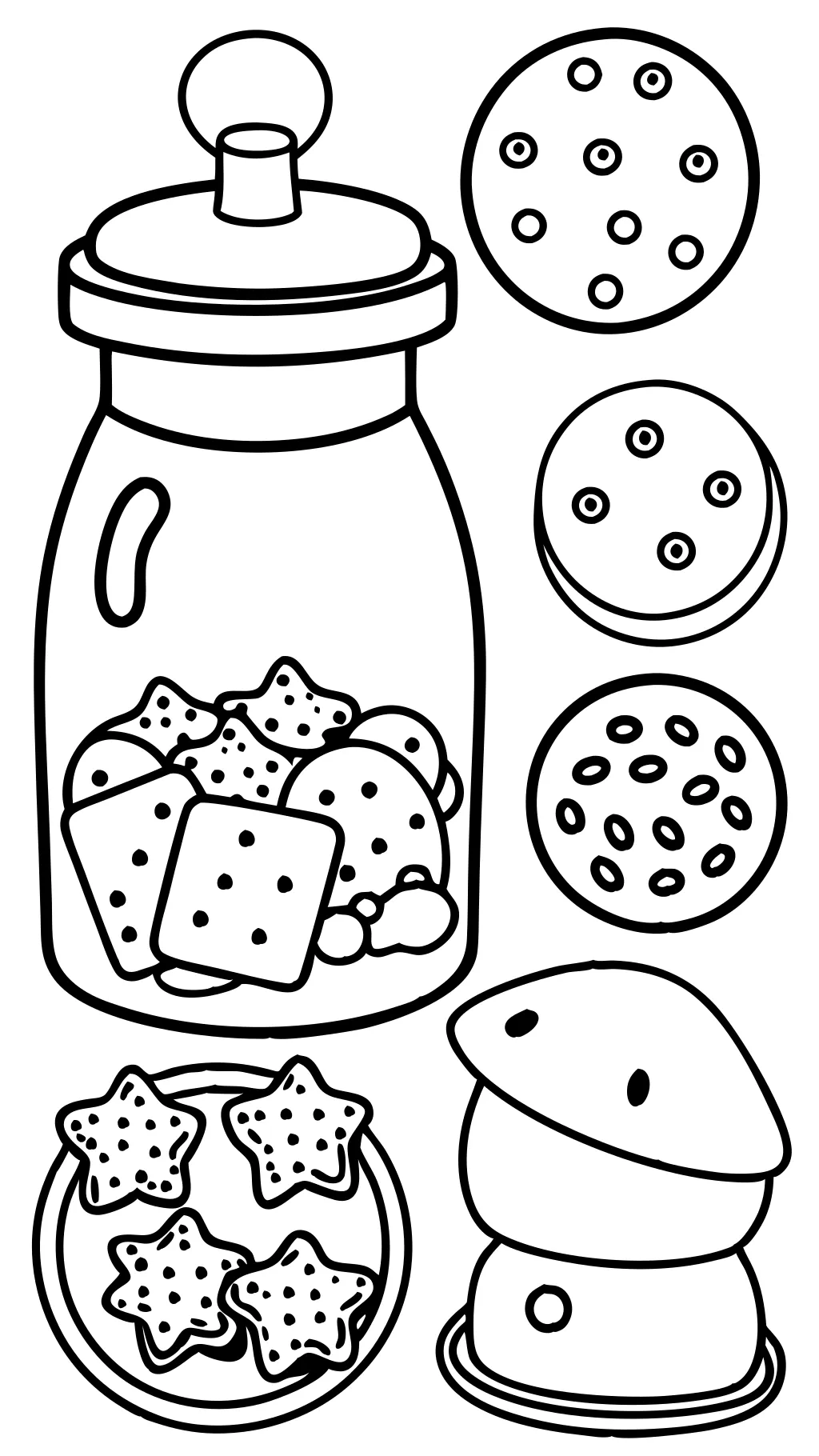 cookies coloring pages